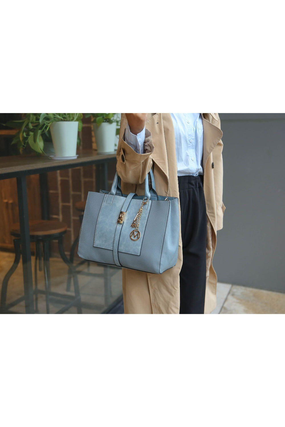 Mkf Collection Yola Satchel Bag With Wallet By Mia