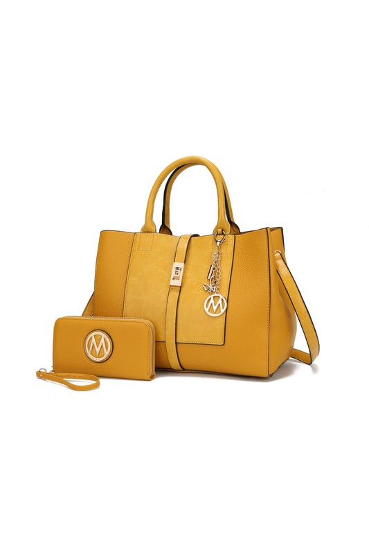 Mkf Collection Yola Satchel Bag With Wallet By Mia