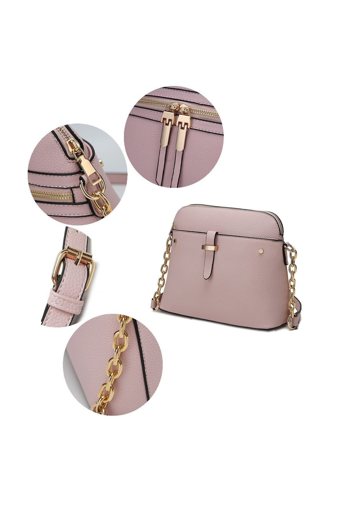 Chocolate Mkf Collection Kelis Solid Crossbody Bag By Mia K