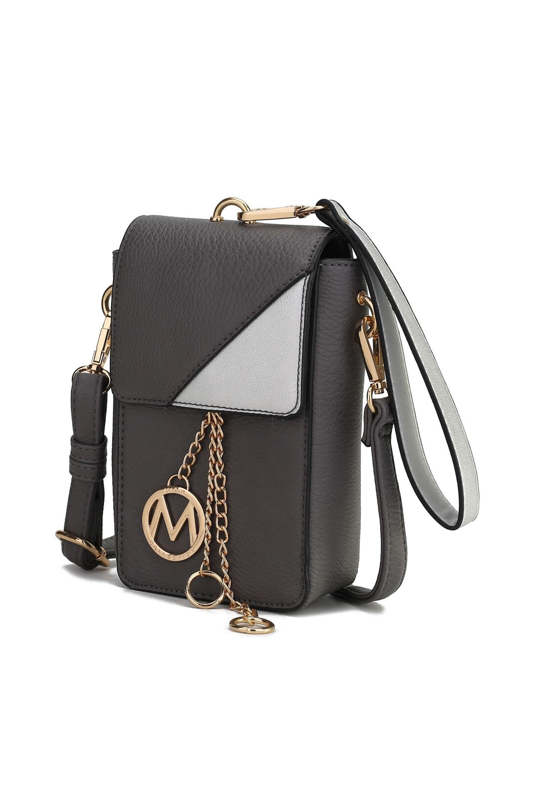 Stone - Yellow Mkf Collection Hannah Crossbody Wristlet By Mia