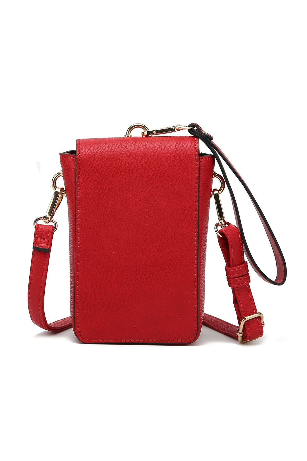Cognac Mkf Collection Hannah Crossbody Wristlet By Mia