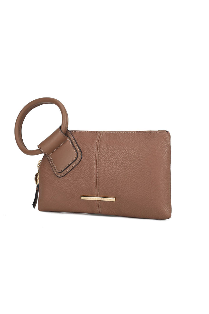Silver Mkf Collection Luna Clutch Wristlet Bag By Mia K