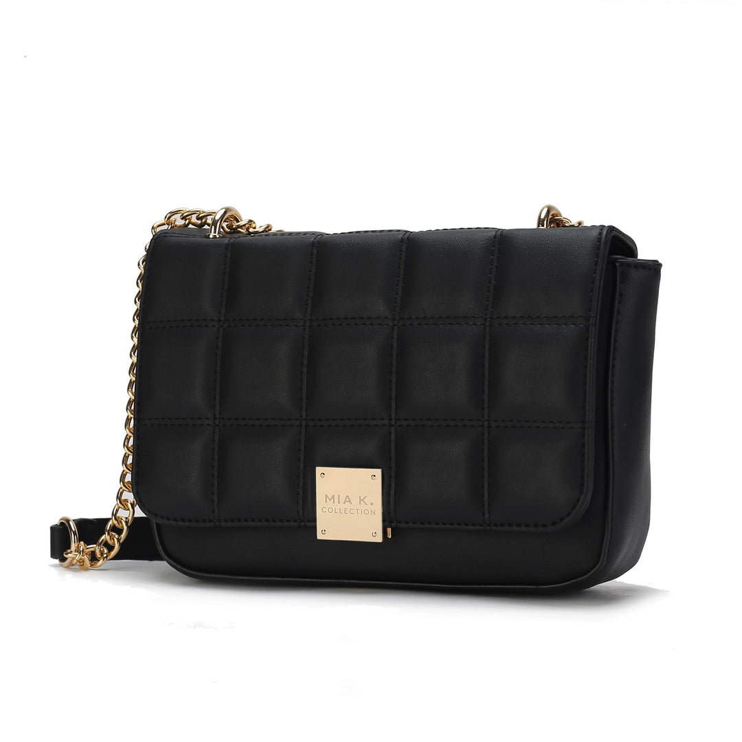 Pewter Mkf Collection Nyra Quilted Shoulder Bag By Mia K