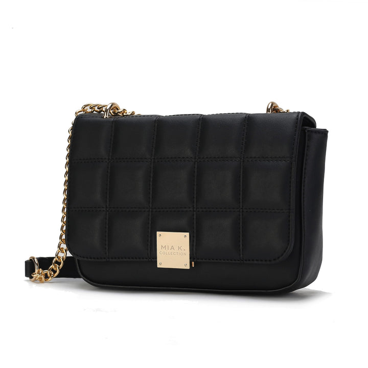 Pewter Mkf Collection Nyra Quilted Shoulder Bag By Mia K