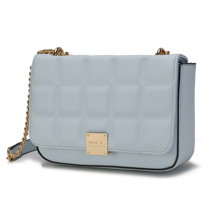Seafoam Mkf Collection Nyra Quilted Shoulder Bag By Mia K