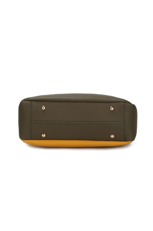 Mkf Collection Evie Two Tone Shoulder Bag By Mia K