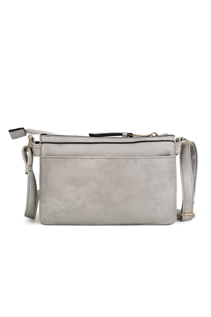Cognac Brown Mkf Collection Elaina Crossbody Handbag By Mia K