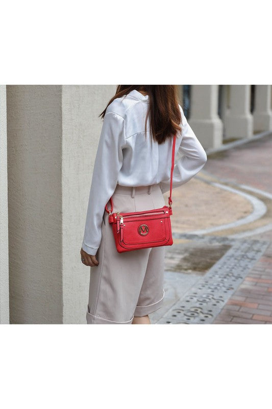 Blue Mkf Collection Elaina Crossbody Handbag By Mia K