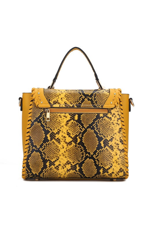 Dark Green Mkf Collection Lilli Satchel Handbag By Mia K