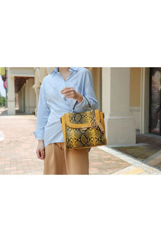 Pink Mkf Collection Lilli Satchel Handbag By Mia K