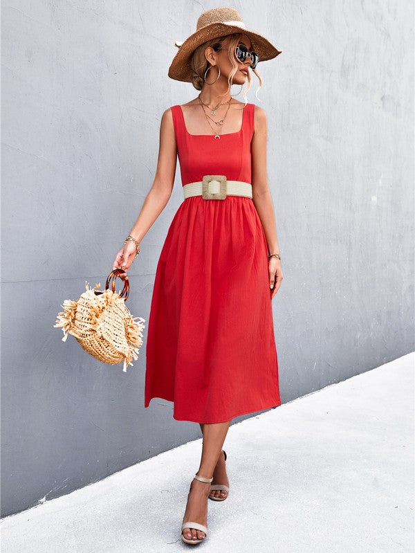 Womens Sleeve Less Dress