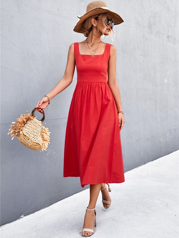 Womens Sleeve Less Dress