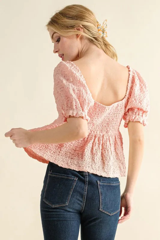 Blossom And The Why Lovely Textured And Smocked Top 3