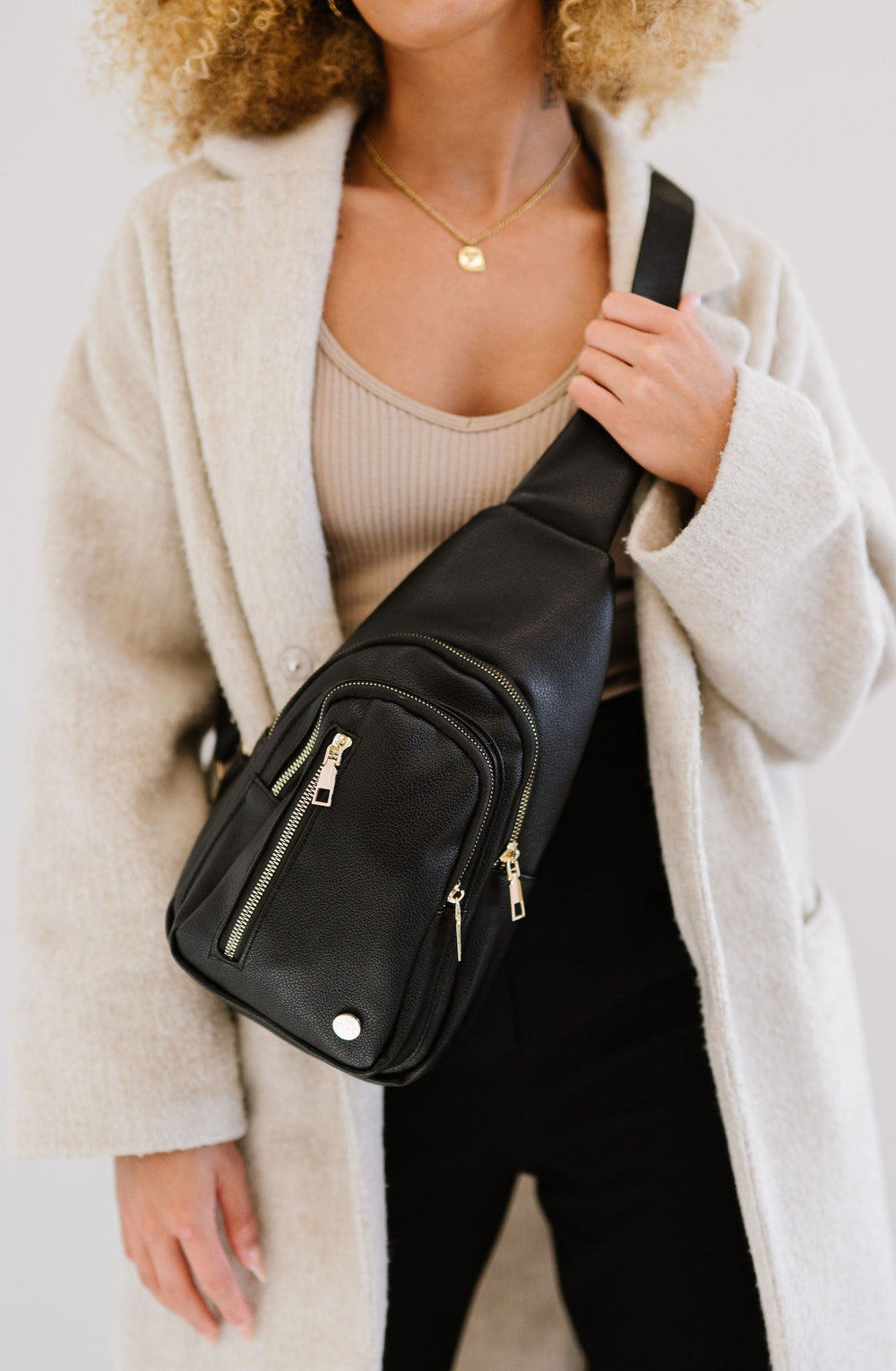 Cognac Camry Sling Crossbody