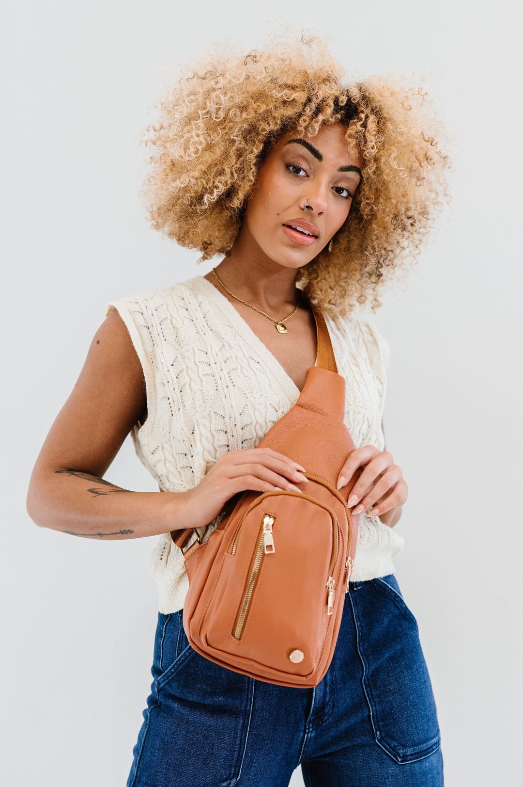 Black Camry Sling Crossbody