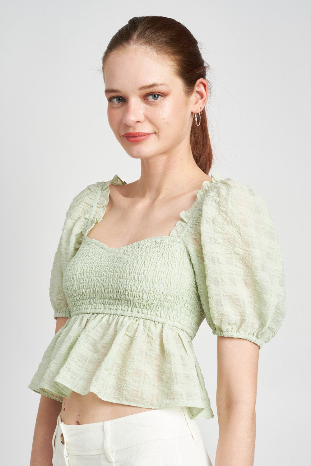 Smocked Babydoll Top