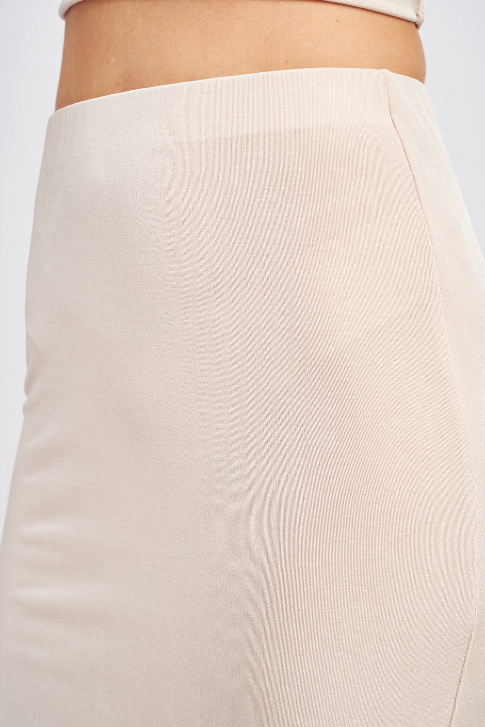 Sand High Waisted Maxi Skirt