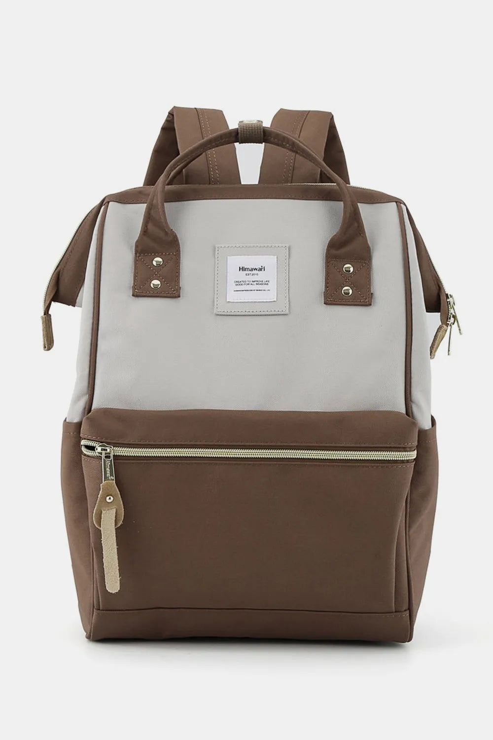 Himawari Waterproof Canvas Backpack Bag With Side Pockets