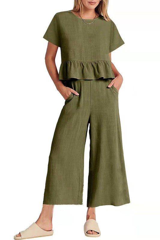 Green Two Piece Set 1