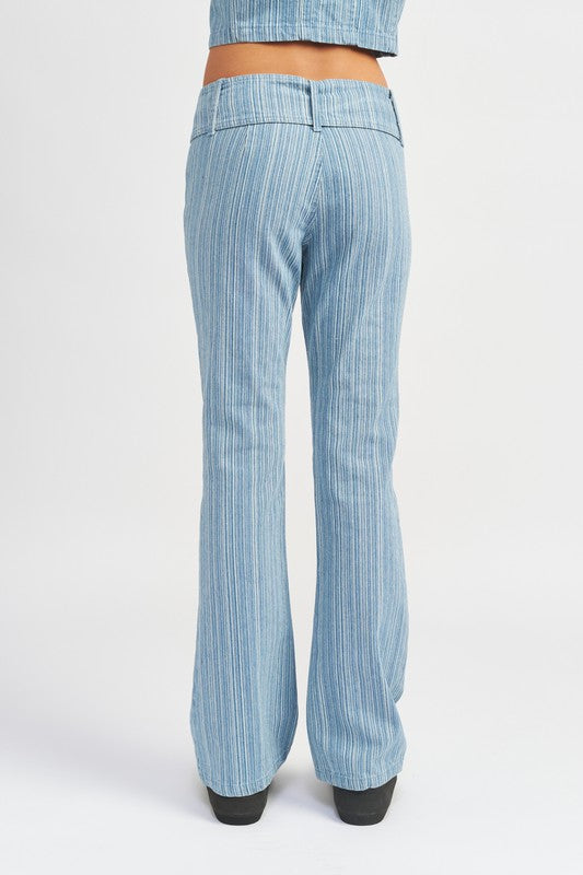 Low Rise Flared Jeans
