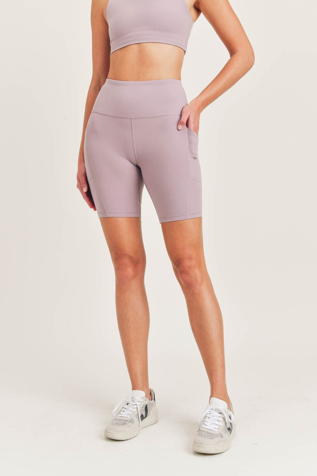 Bronze Tactel Lycra High Impact Biker Shorts