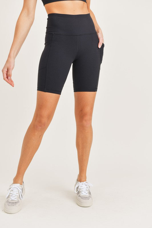Bronze Tactel Lycra High Impact Biker Shorts