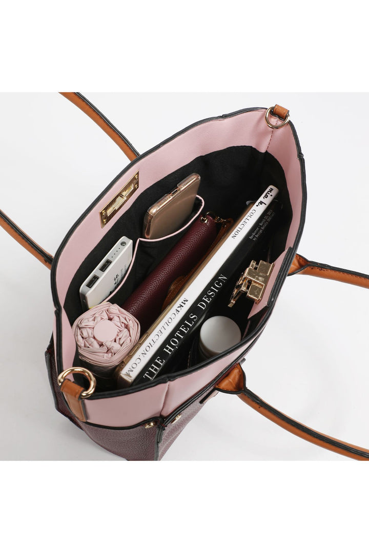 Mkf Collection Brynlee Color Block Tote Bag Mia K 1