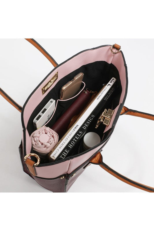 Mkf Collection Brynlee Color Block Tote Bag Mia K 1