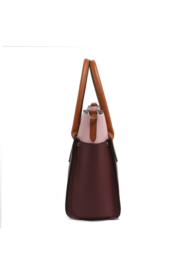 Navy Mkf Collection Brynlee Color Block Tote Bag Mia K