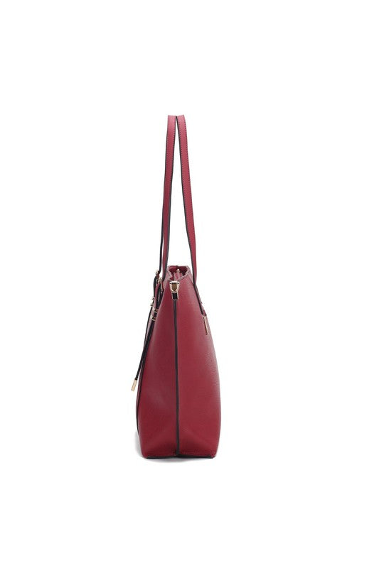 Navy Mkf Collection Emery Tote Bag With Wallet By Mia K
