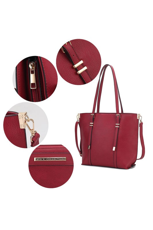 Charcoal Mkf Collection Emery Tote Bag With Wallet By Mia K