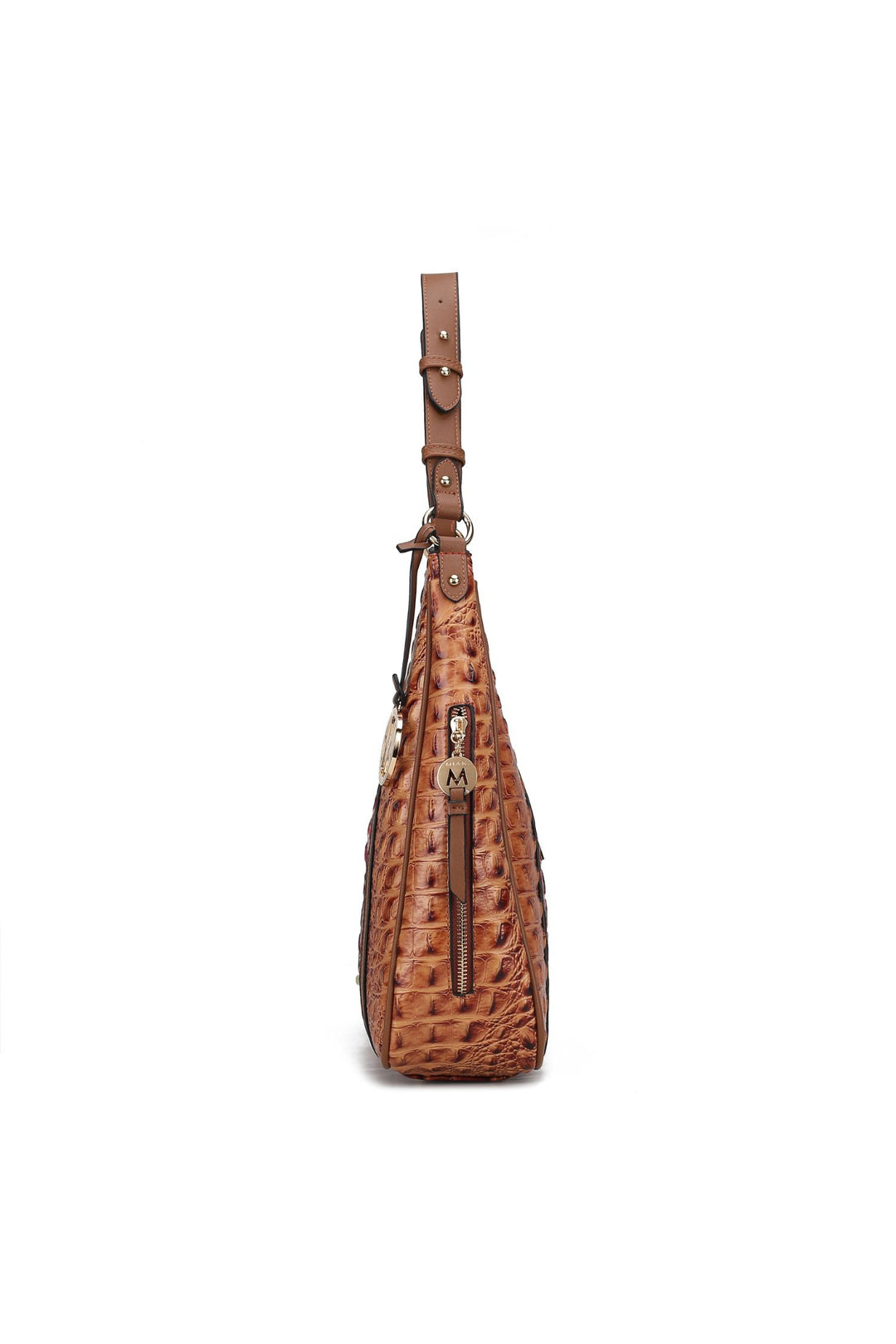 Mkf Collection Faux Crocodile Embossed Shoulder