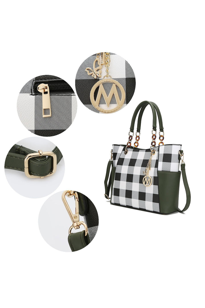 Mkf Collection Mariely Checker Tote Bag By Mia K