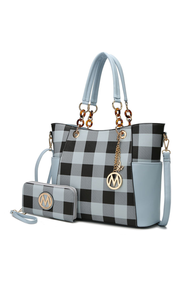 Mkf Collection Mariely Checker Tote Bag By Mia K