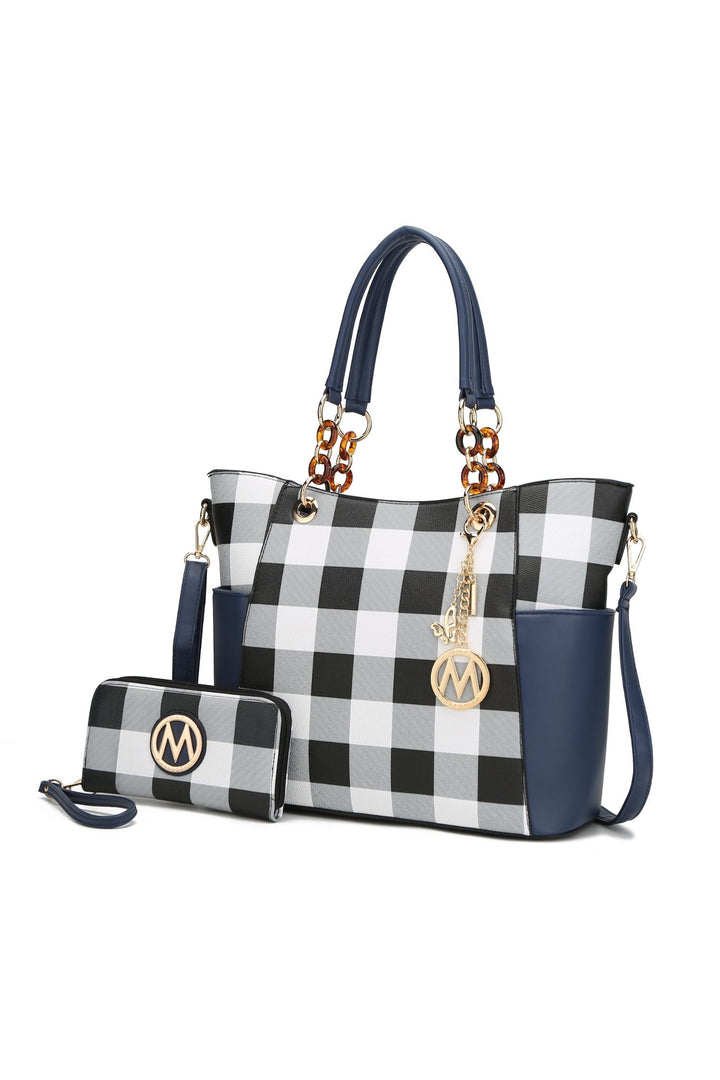 Mkf Collection Mariely Checker Tote Bag By Mia K