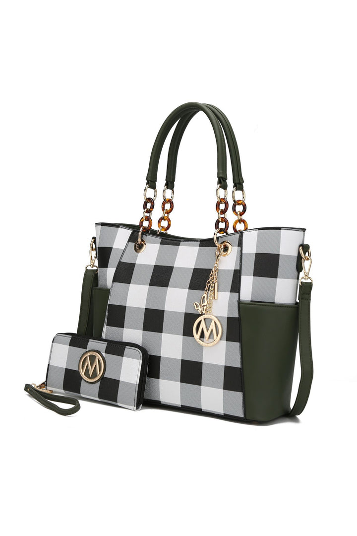 Mkf Collection Mariely Checker Tote Bag By Mia K