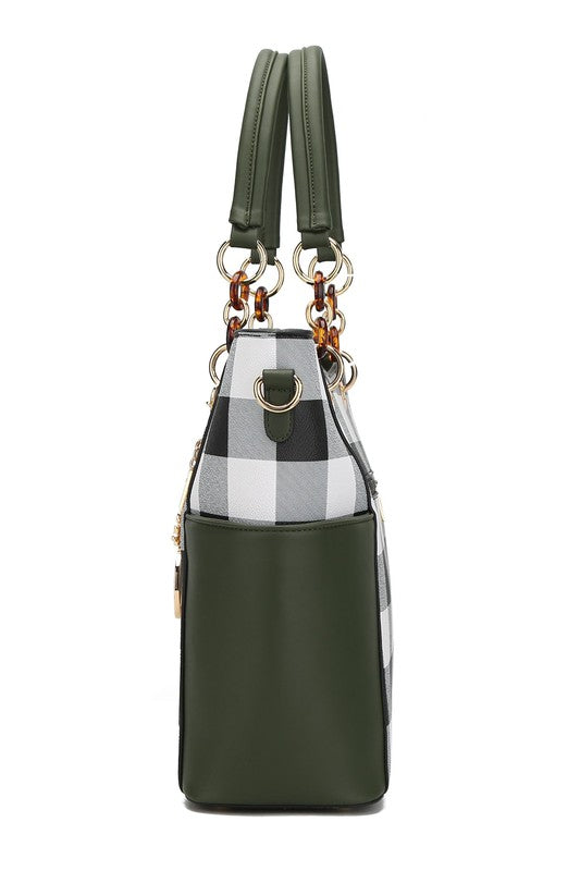 Mkf Collection Mariely Checker Tote Bag By Mia K