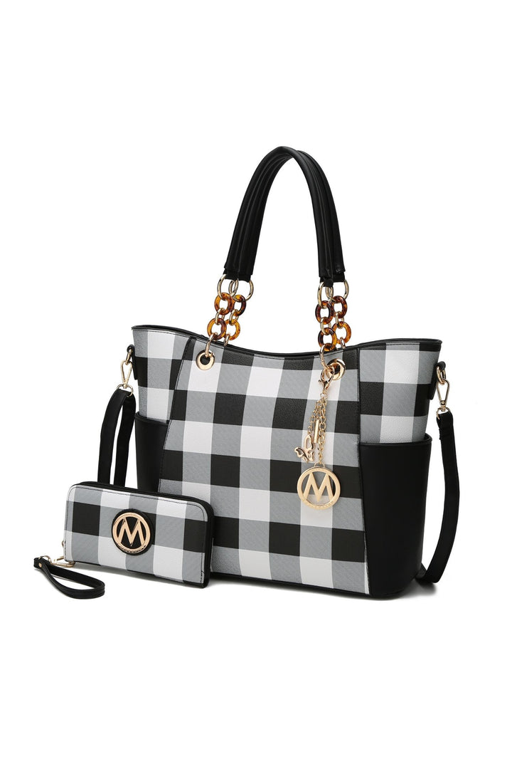 Mkf Collection Mariely Checker Tote Bag By Mia K