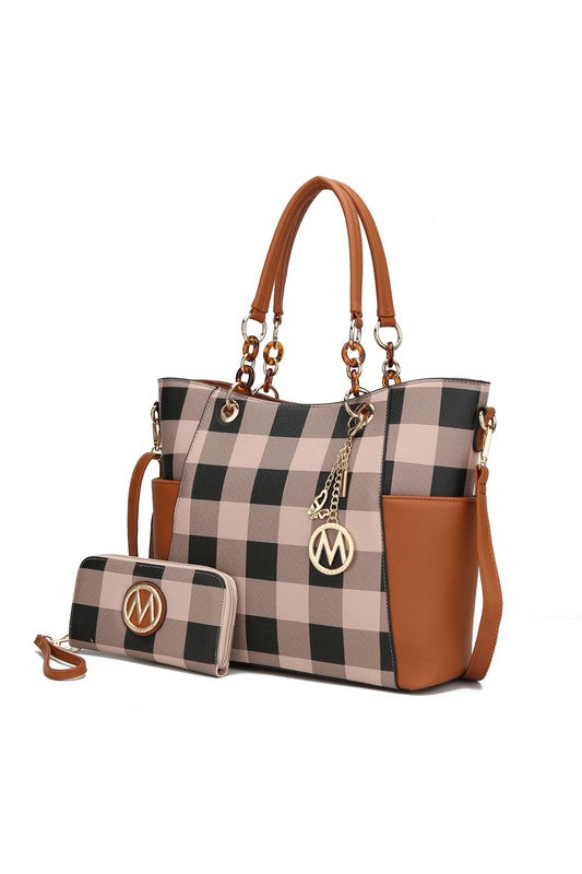 Mkf Collection Mariely Checker Tote Bag By Mia K