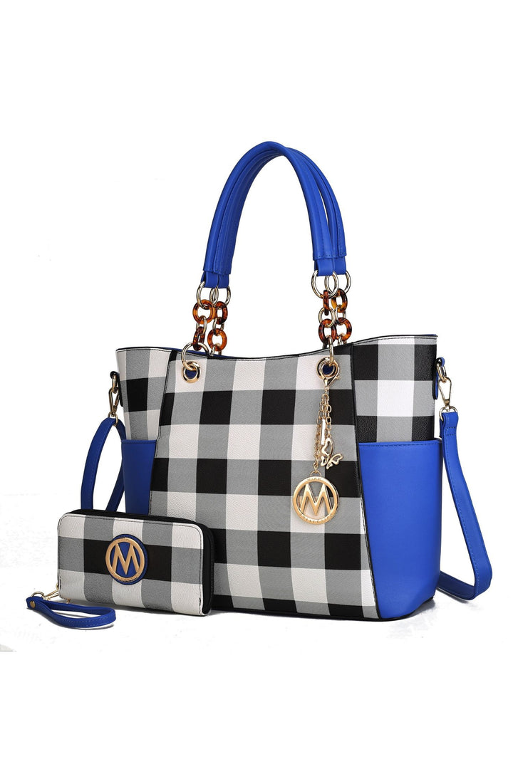 Mkf Collection Mariely Checker Tote Bag By Mia K