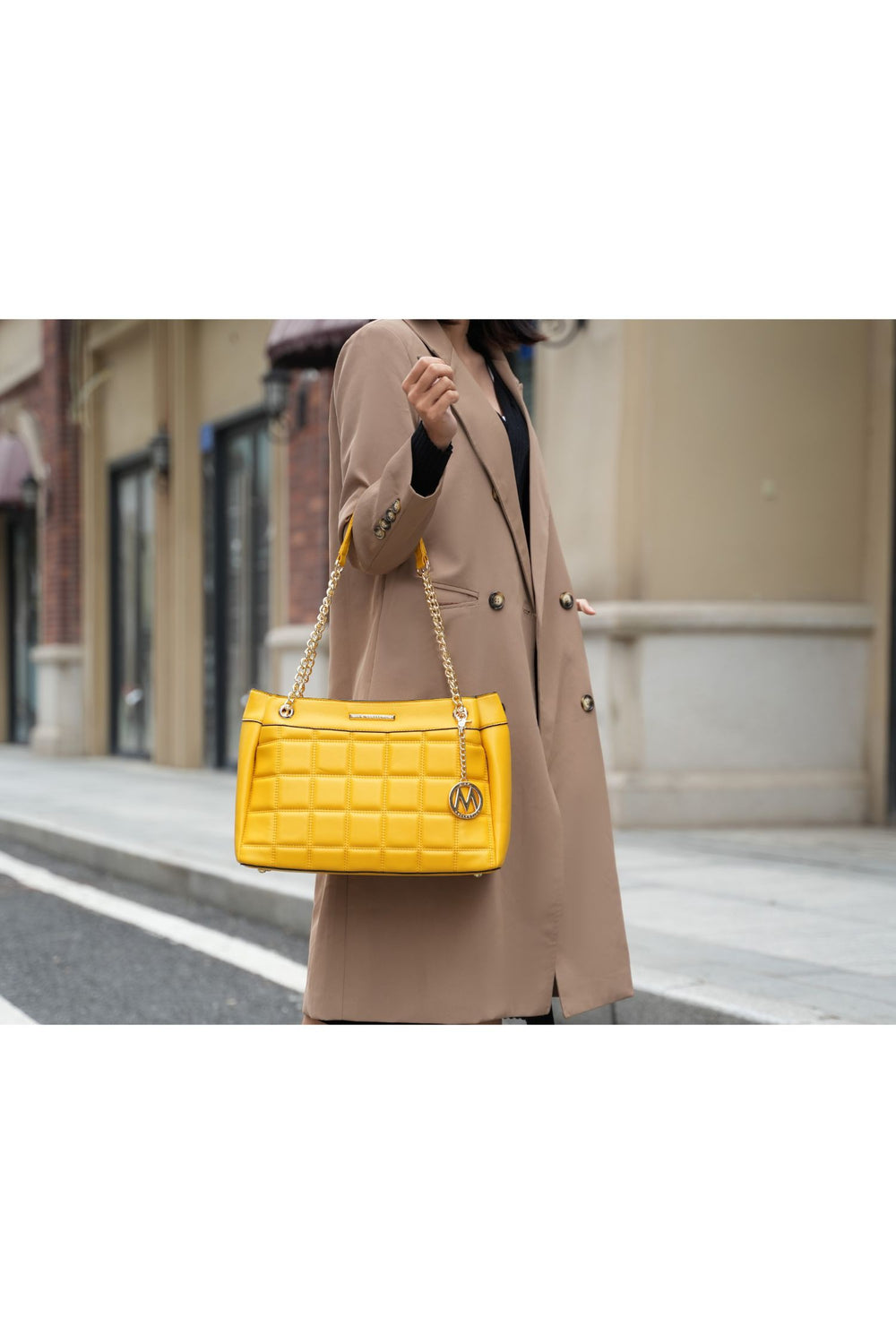 Blue Mkf Collection Mabel Quilted Shoulder Bag By Mia K