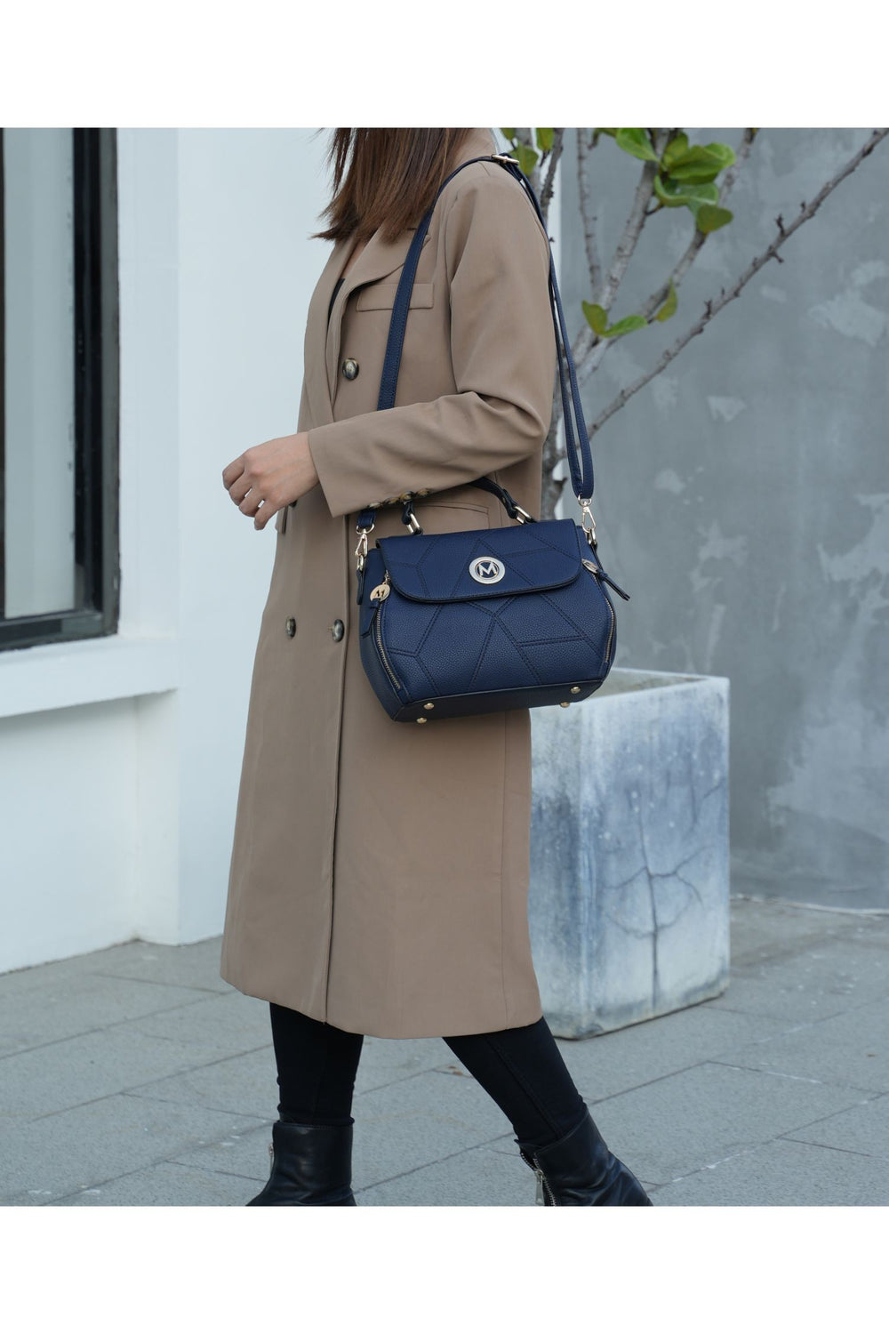 Brown Mkf Collection Clementine Satchel Bag By Mia K