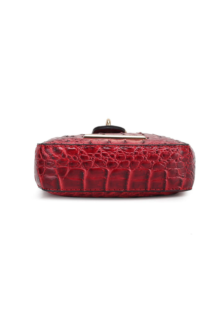 Royal Blue Mkf Faux Crocodile Embossed Crossbody Bag By Mia K