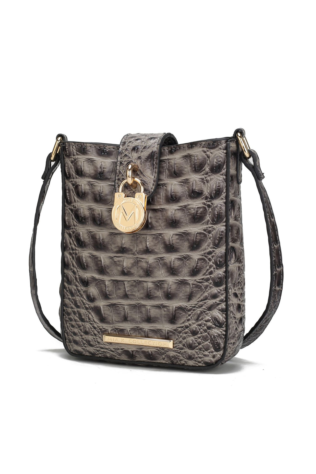 Mkf Faux Crocodile Embossed Crossbody Bag By Mia K