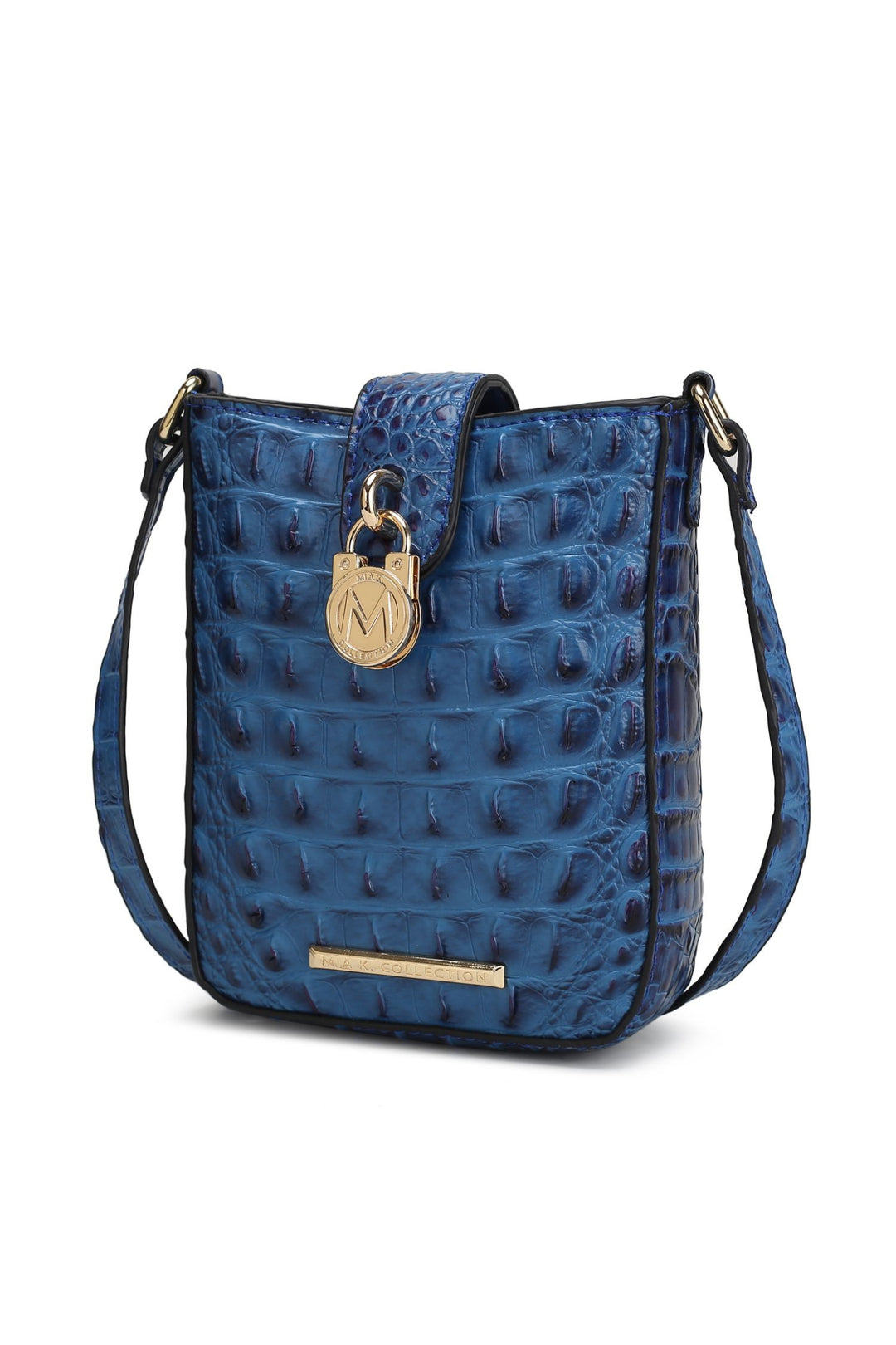 Mkf Faux Crocodile Embossed Crossbody Bag By Mia K