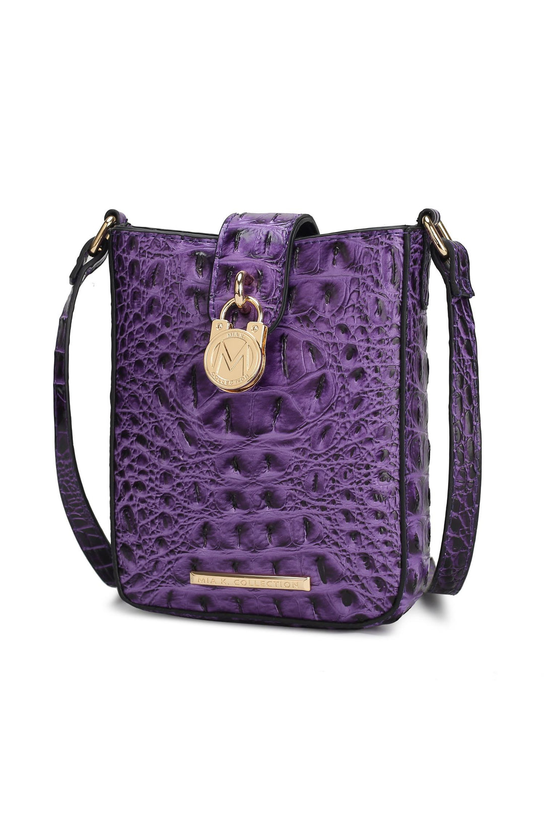 Mkf Faux Crocodile Embossed Crossbody Bag By Mia K