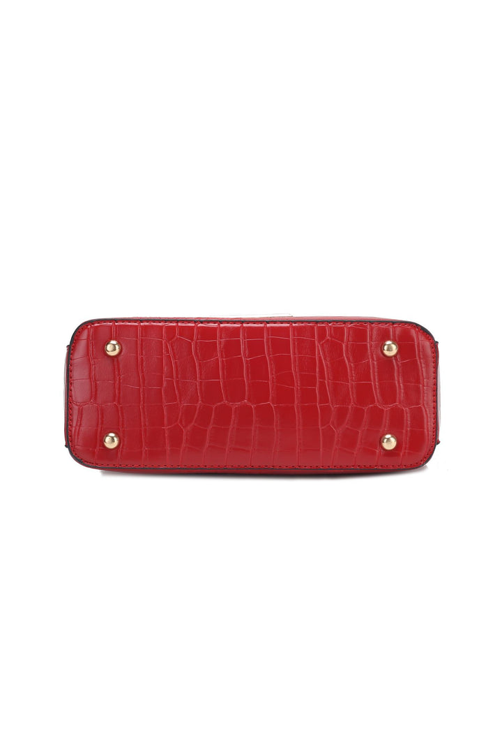 Mkf Faux Crocodile Embossed Shoulder Bag By Mia K