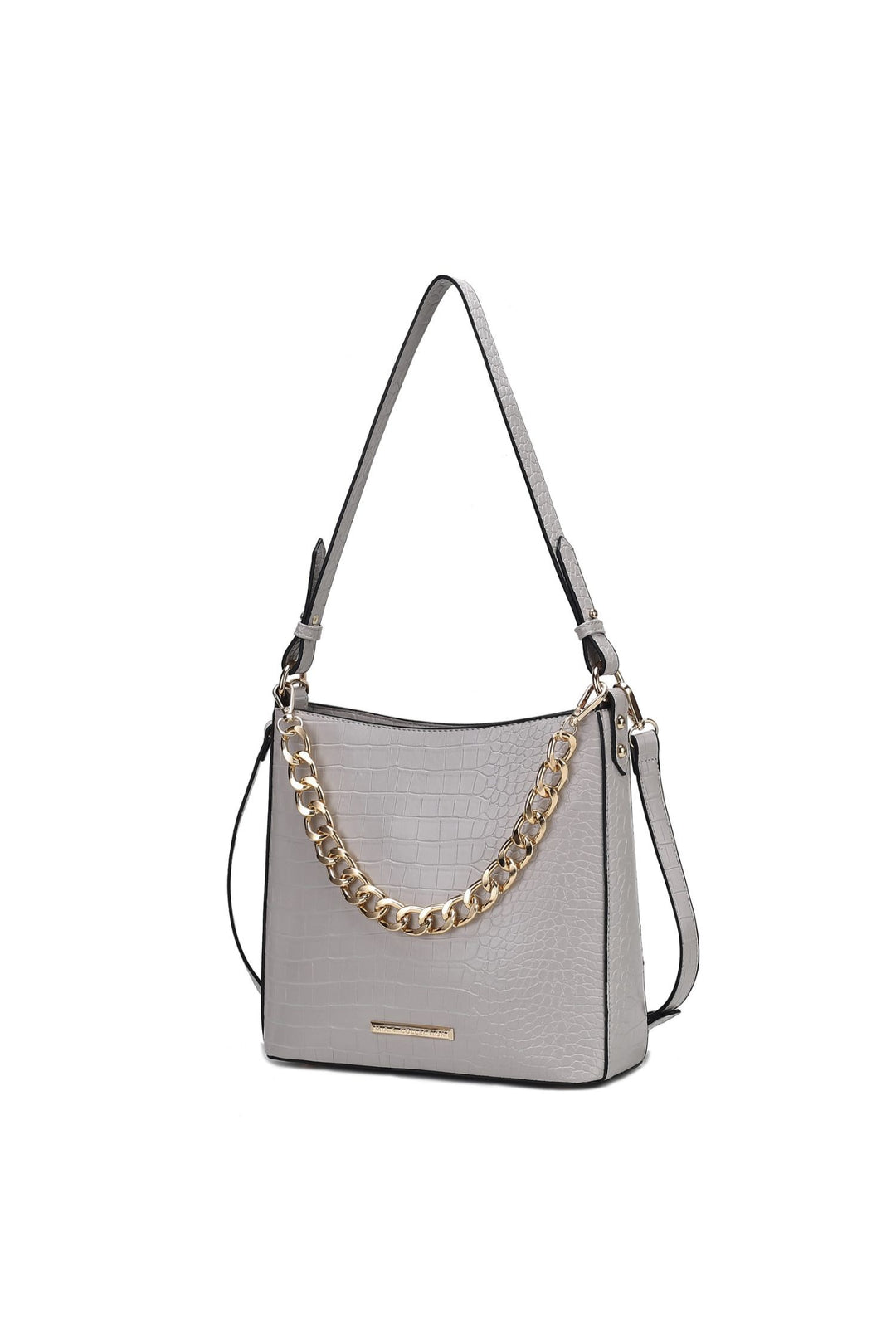 Mkf Faux Crocodile Embossed Shoulder Bag By Mia K