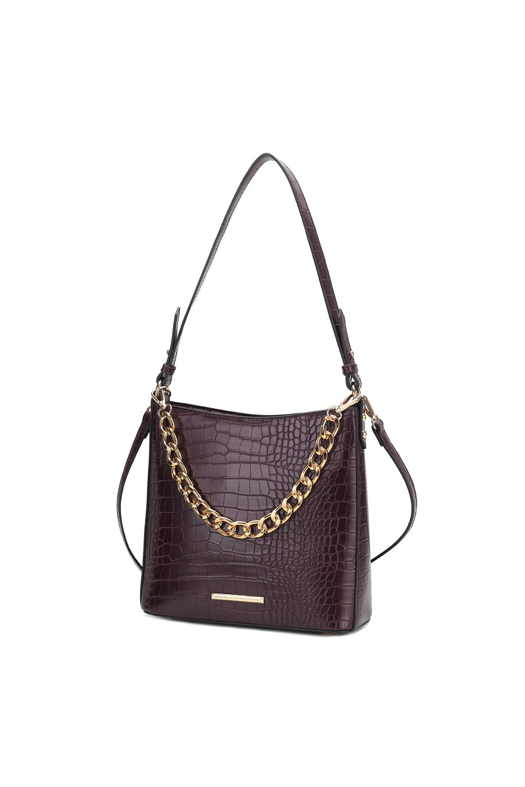 Mkf Faux Crocodile Embossed Shoulder Bag By Mia K
