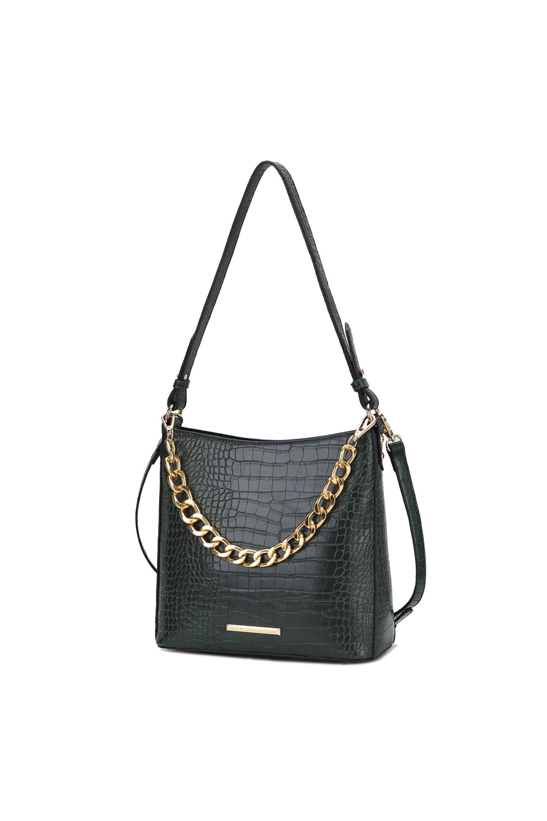 Mkf Faux Crocodile Embossed Shoulder Bag By Mia K